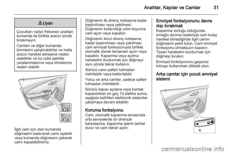 OPEL AMPERA 2012  Sürücü El Kitabı (in Turkish) 