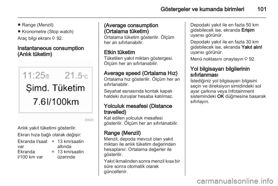 OPEL ANTARA 2012.5  Sürücü El Kitabı (in Turkish) 