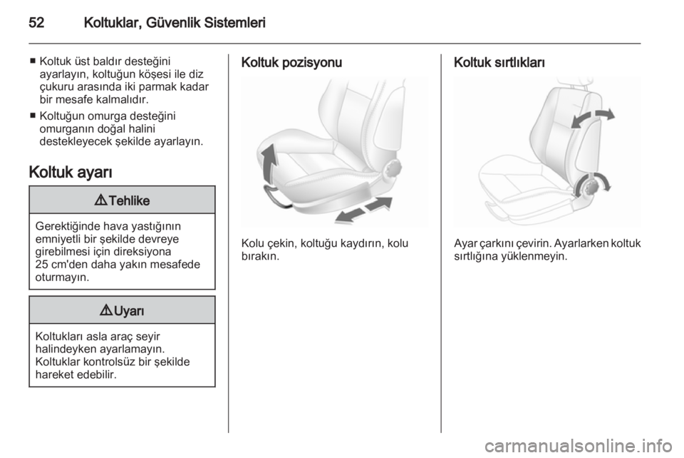 OPEL ASTRA H 2013  Sürücü El Kitabı (in Turkish) 