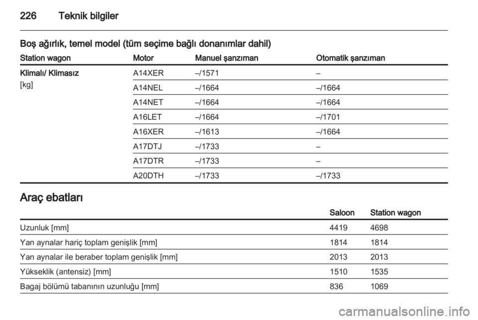 OPEL ASTRA J 2011  Sürücü El Kitabı (in Turkish) 