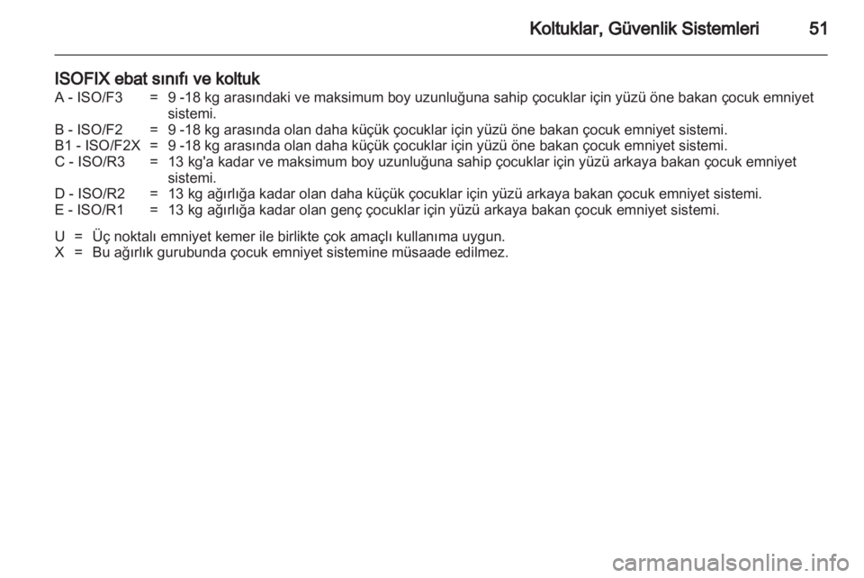 OPEL CORSA 2013.5  Sürücü El Kitabı (in Turkish)  OPEL CORSA 2013.5  Sürücü El Kitabı (in Turkish)