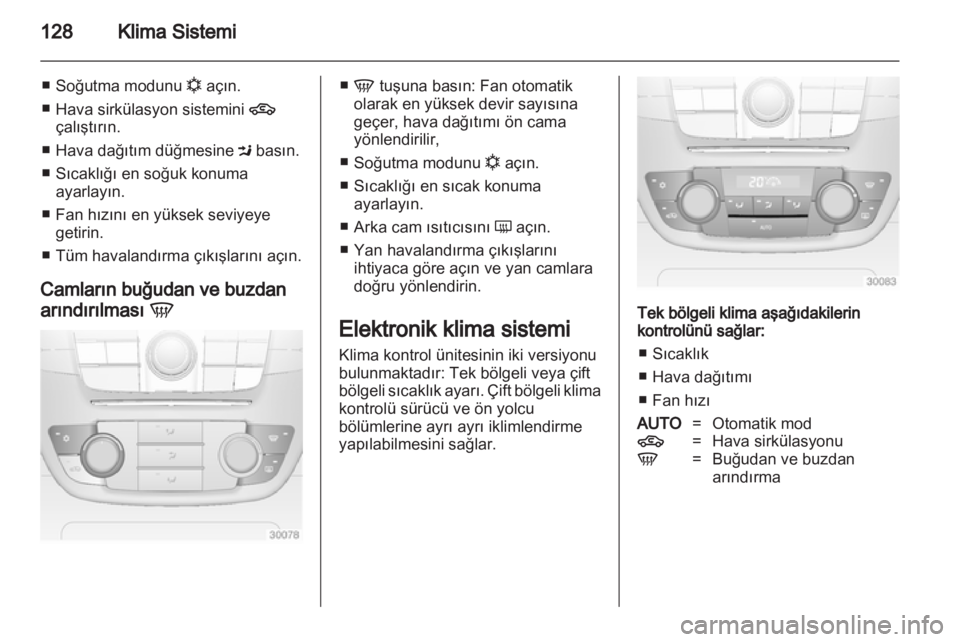 OPEL INSIGNIA 2011.5  Sürücü El Kitabı (in Turkish) 