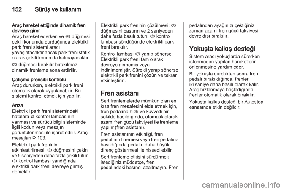 OPEL INSIGNIA 2012.5  Sürücü El Kitabı (in Turkish) 