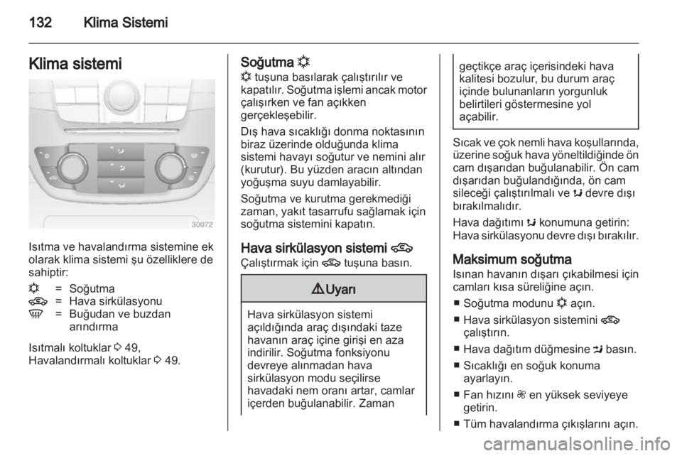 OPEL INSIGNIA 2013  Sürücü El Kitabı (in Turkish) 