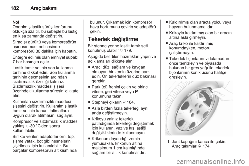 OPEL MERIVA 2011  Sürücü El Kitabı (in Turkish) 