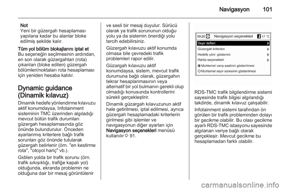 OPEL MERIVA 2013.5  Bilgi ve Eğlence Sistemi Kılavuzu (in Turkish) 