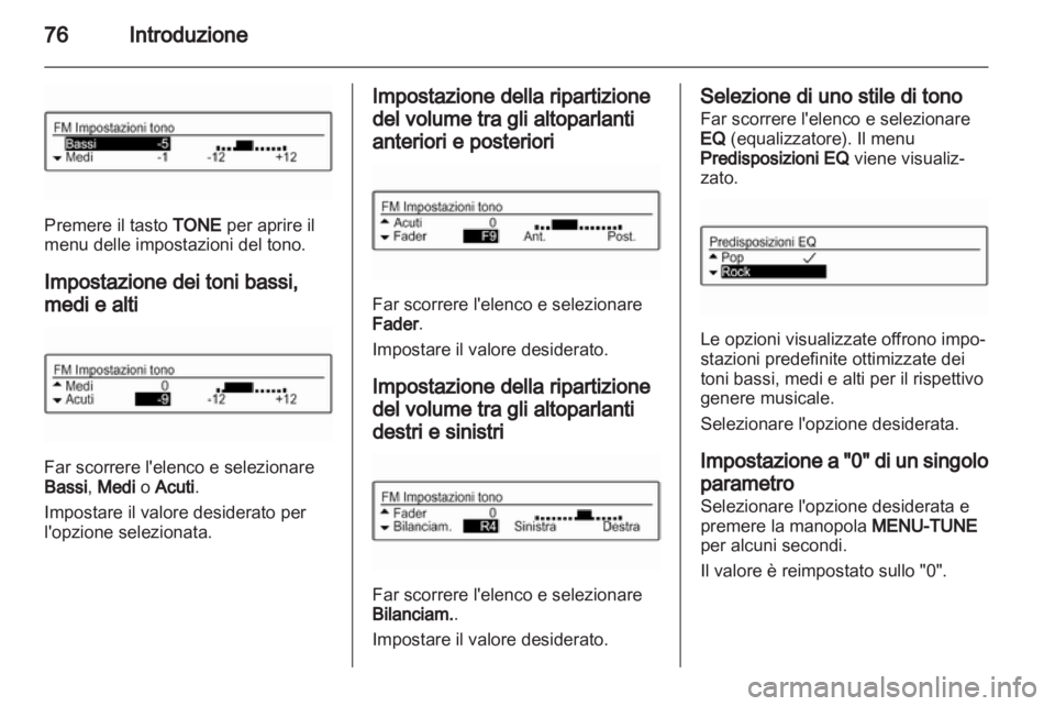 OPEL ADAM 2013 Manuale del sistema Infotainment (in Italian) OPEL ADAM 2013 Manuale del sistema Infotainment (in Italian)