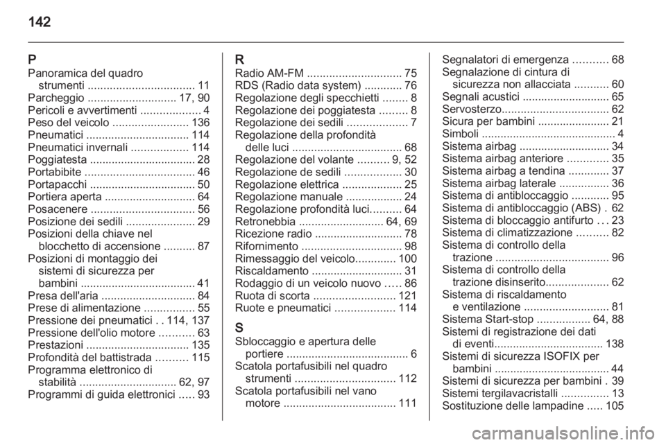 OPEL AGILA 2011  Manuale di uso e manutenzione (in Italian) 