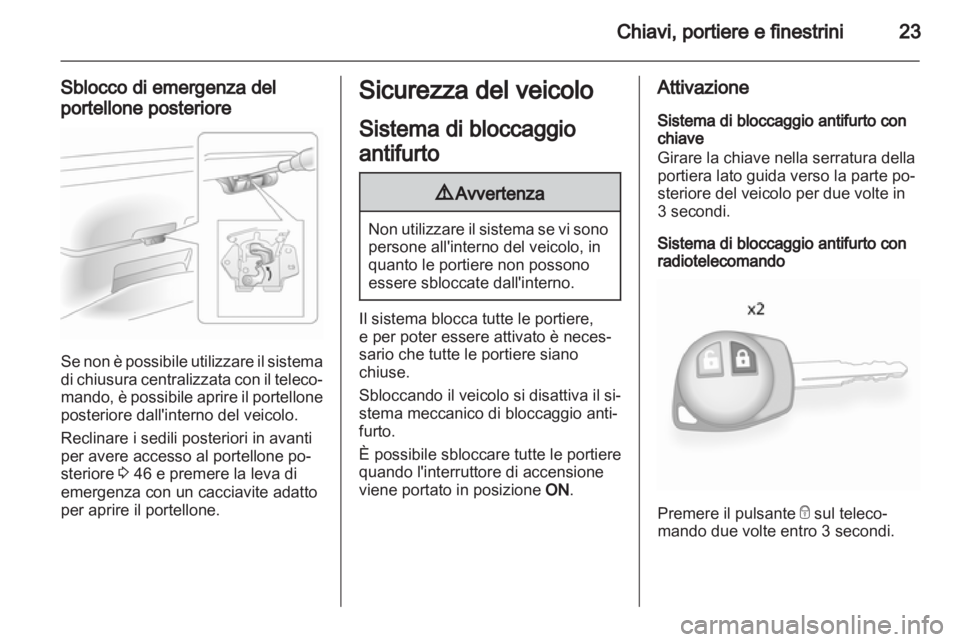 OPEL AGILA 2012 Manuale di uso e manutenzione (in Italian) OPEL AGILA 2012 Manuale di uso e manutenzione (in Italian)