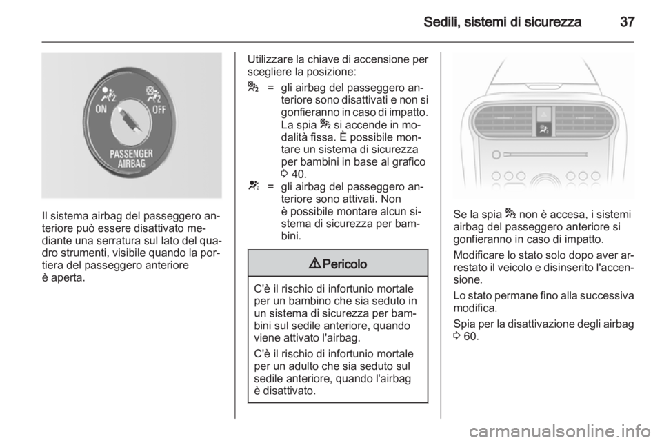 OPEL AGILA 2012  Manuale di uso e manutenzione (in Italian) 