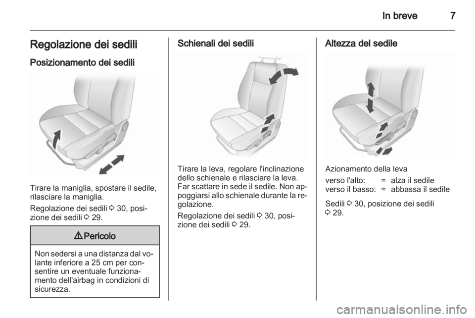 OPEL AGILA 2012  Manuale di uso e manutenzione (in Italian) 