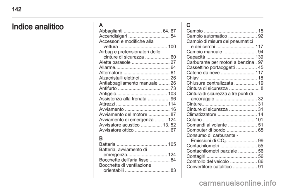 OPEL AGILA 2012.5  Manuale di uso e manutenzione (in Italian) 