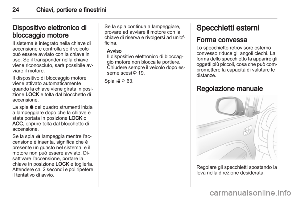 OPEL AGILA 2012.5 Manuale di uso e manutenzione (in Italian) OPEL AGILA 2012.5 Manuale di uso e manutenzione (in Italian)