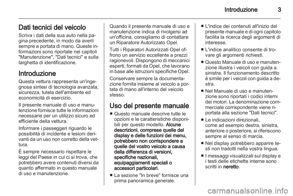 OPEL AGILA 2012.5  Manuale di uso e manutenzione (in Italian) 