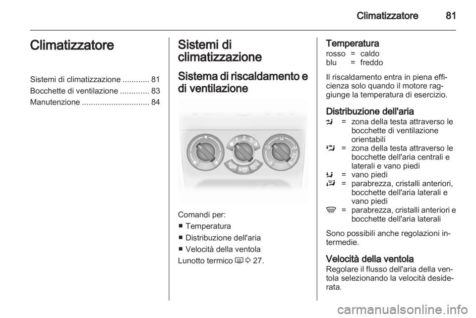 OPEL AGILA 2012.5  Manuale di uso e manutenzione (in Italian) 