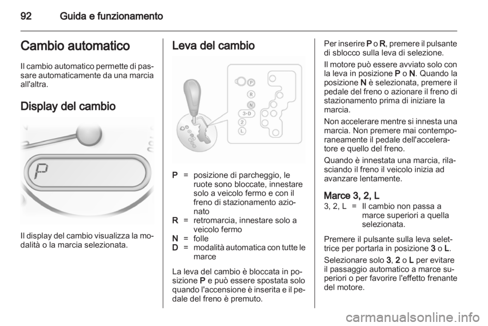 OPEL AGILA 2012.5  Manuale di uso e manutenzione (in Italian) 