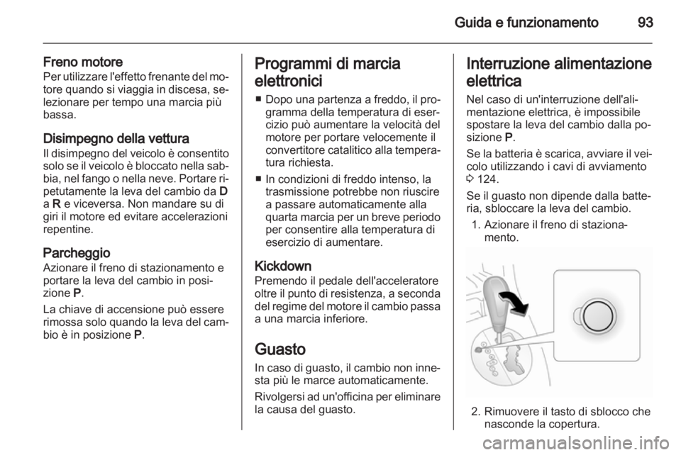 OPEL AGILA 2012.5  Manuale di uso e manutenzione (in Italian) 