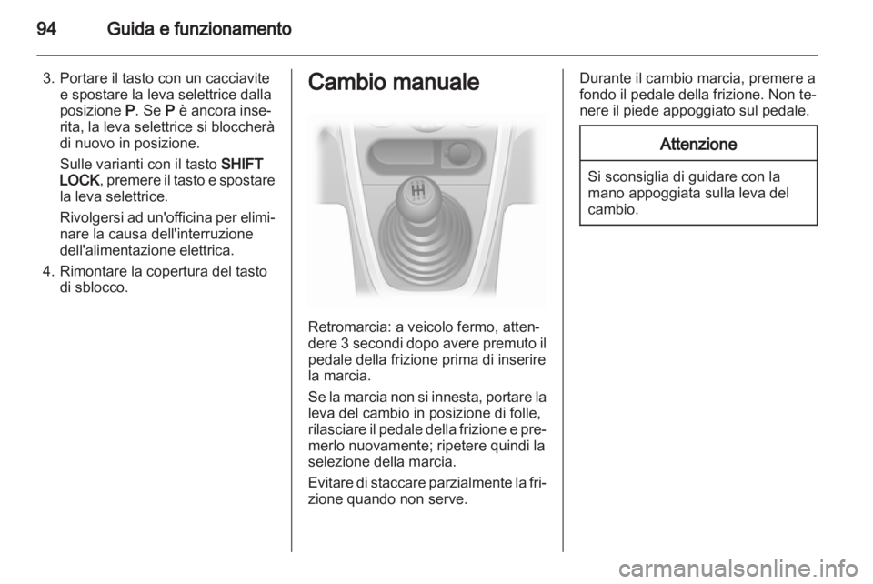 OPEL AGILA 2012.5  Manuale di uso e manutenzione (in Italian) 