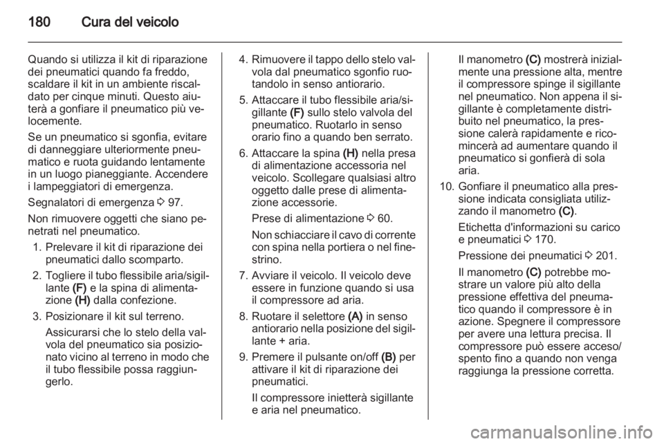 OPEL AMPERA 2012  Manuale di uso e manutenzione (in Italian) 