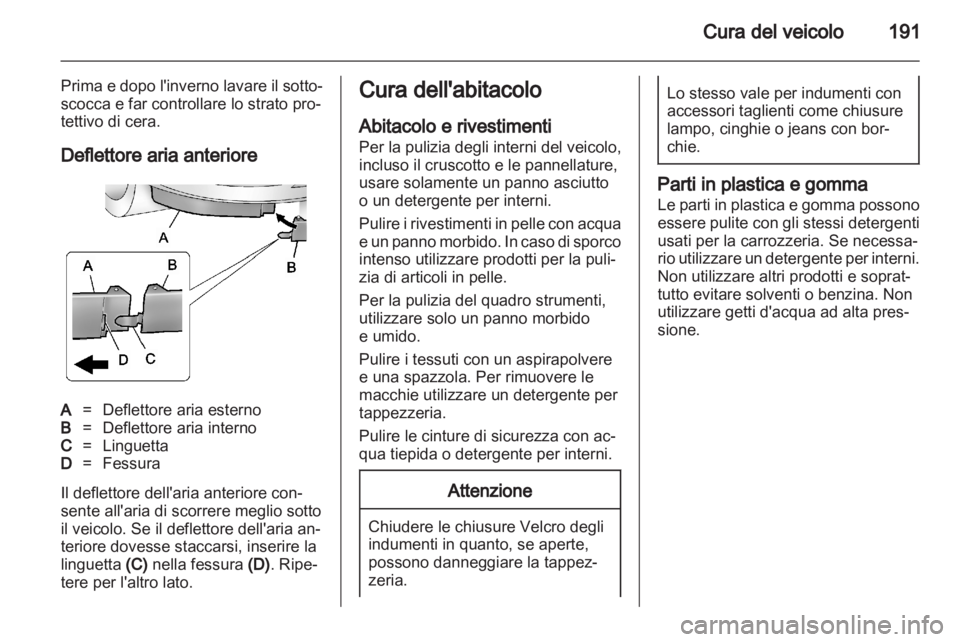 OPEL AMPERA 2012  Manuale di uso e manutenzione (in Italian) 