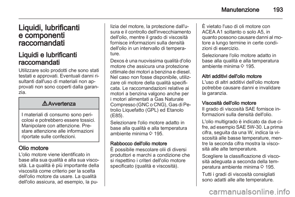 OPEL AMPERA 2012  Manuale di uso e manutenzione (in Italian) 