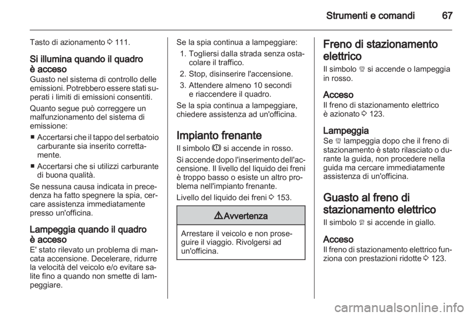 OPEL AMPERA 2012 Manuale di uso e manutenzione (in Italian) OPEL AMPERA 2012 Manuale di uso e manutenzione (in Italian)