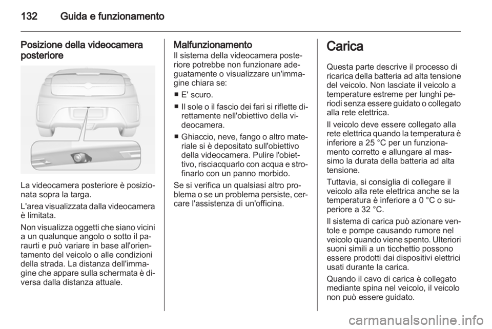 OPEL AMPERA 2012.5 Manuale di uso e manutenzione (in Italian) OPEL AMPERA 2012.5 Manuale di uso e manutenzione (in Italian)