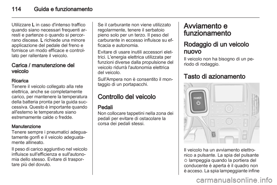 OPEL AMPERA 2013  Manuale di uso e manutenzione (in Italian) 