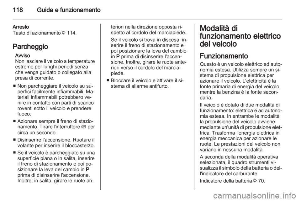 OPEL AMPERA 2013  Manuale di uso e manutenzione (in Italian) 