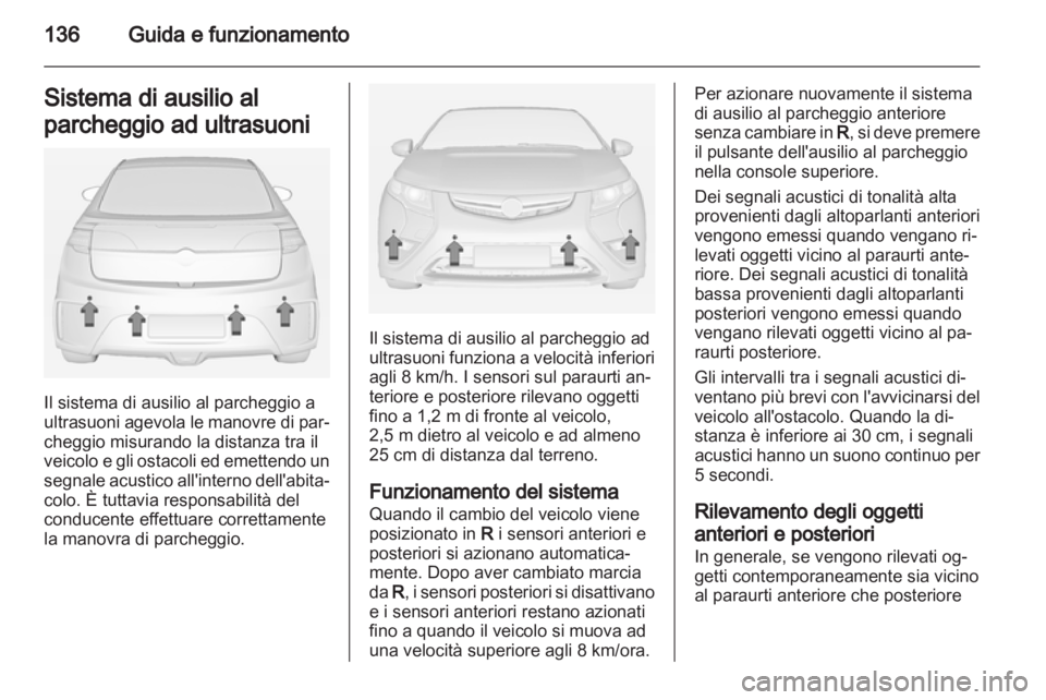 OPEL AMPERA 2013  Manuale di uso e manutenzione (in Italian) 