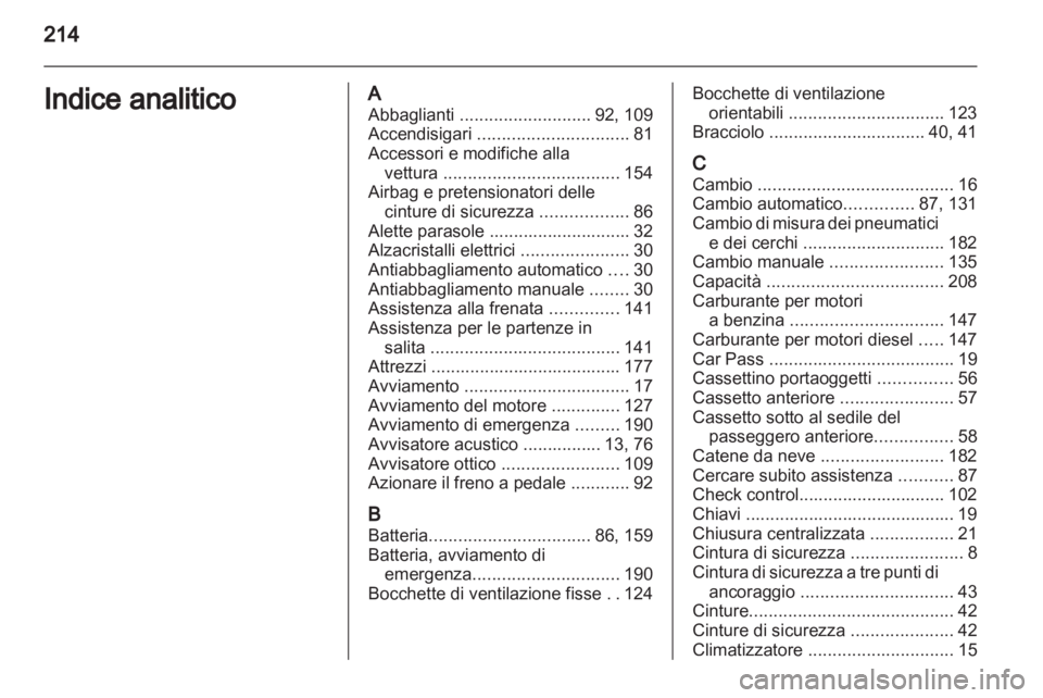 OPEL ANTARA 2011  Manuale di uso e manutenzione (in Italian) 