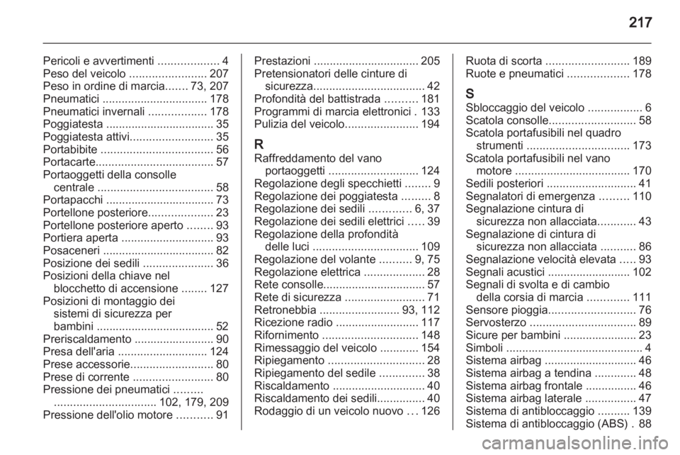 OPEL ANTARA 2011  Manuale di uso e manutenzione (in Italian) 