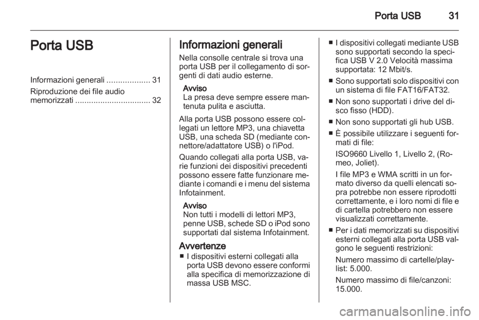 OPEL ANTARA 2012  Manuale del sistema Infotainment (in Italian) 