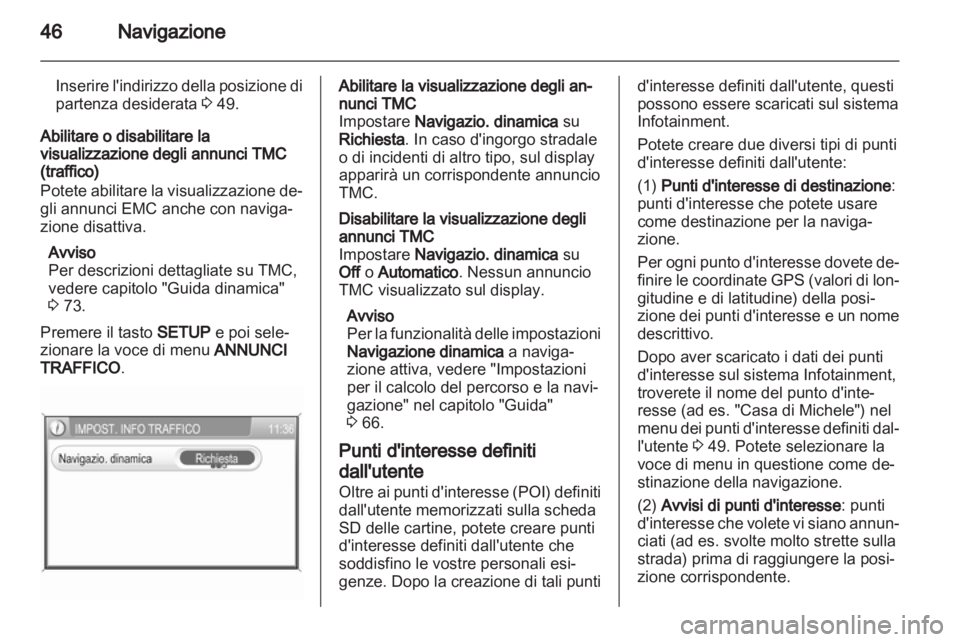 OPEL ANTARA 2012  Manuale del sistema Infotainment (in Italian) 