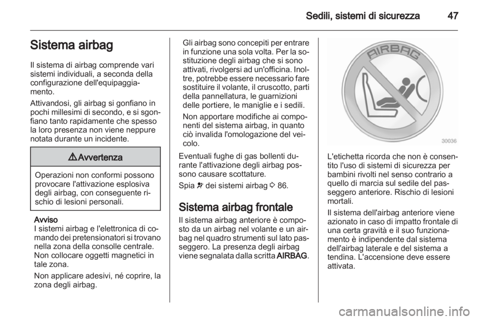 OPEL ANTARA 2012.5  Manuale di uso e manutenzione (in Italian) 