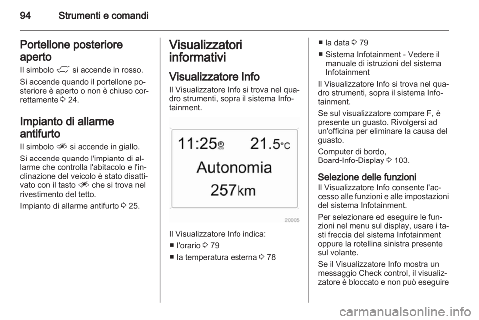 OPEL ANTARA 2012.5 Manuale di uso e manutenzione (in Italian) OPEL ANTARA 2012.5 Manuale di uso e manutenzione (in Italian)