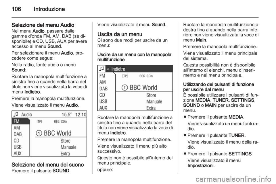 OPEL ANTARA 2013  Manuale del sistema Infotainment (in Italian) 