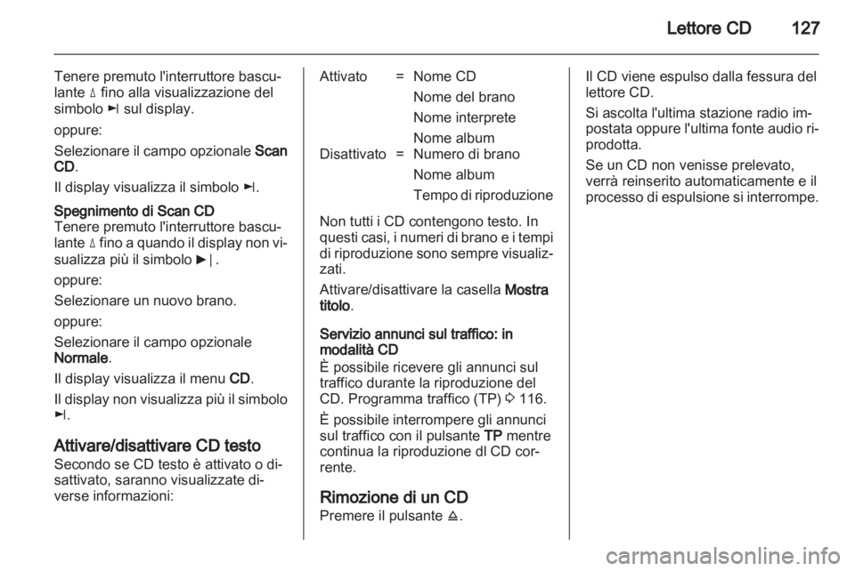 OPEL ANTARA 2013 Manuale del sistema Infotainment (in Italian) OPEL ANTARA 2013 Manuale del sistema Infotainment (in Italian)