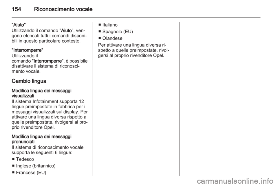 OPEL ANTARA 2013  Manuale del sistema Infotainment (in Italian) 