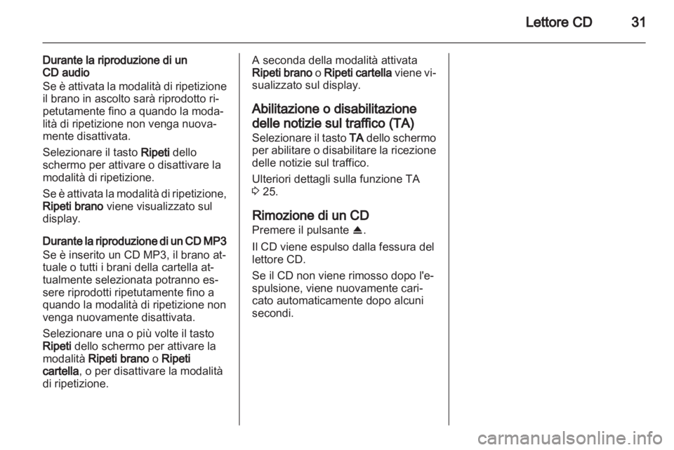 OPEL ANTARA 2013  Manuale del sistema Infotainment (in Italian) 