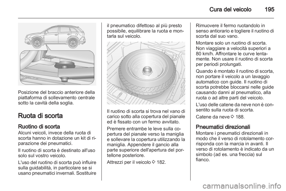 OPEL ANTARA 2013.5  Manuale di uso e manutenzione (in Italian) 