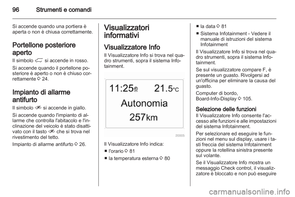 OPEL ANTARA 2013.5 Manuale di uso e manutenzione (in Italian) OPEL ANTARA 2013.5 Manuale di uso e manutenzione (in Italian)