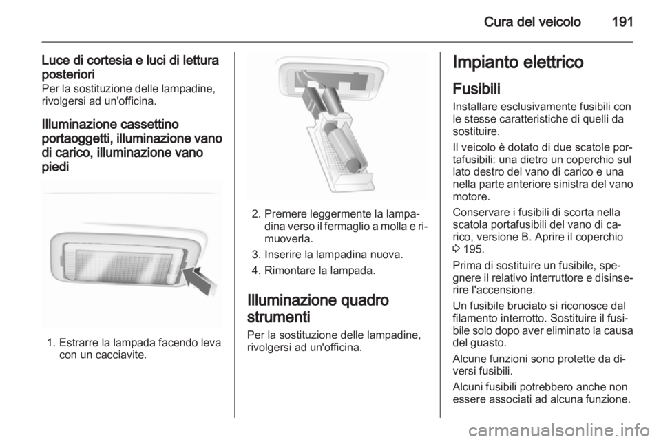 OPEL ASTRA H 2011  Manuale di uso e manutenzione (in Italian) 