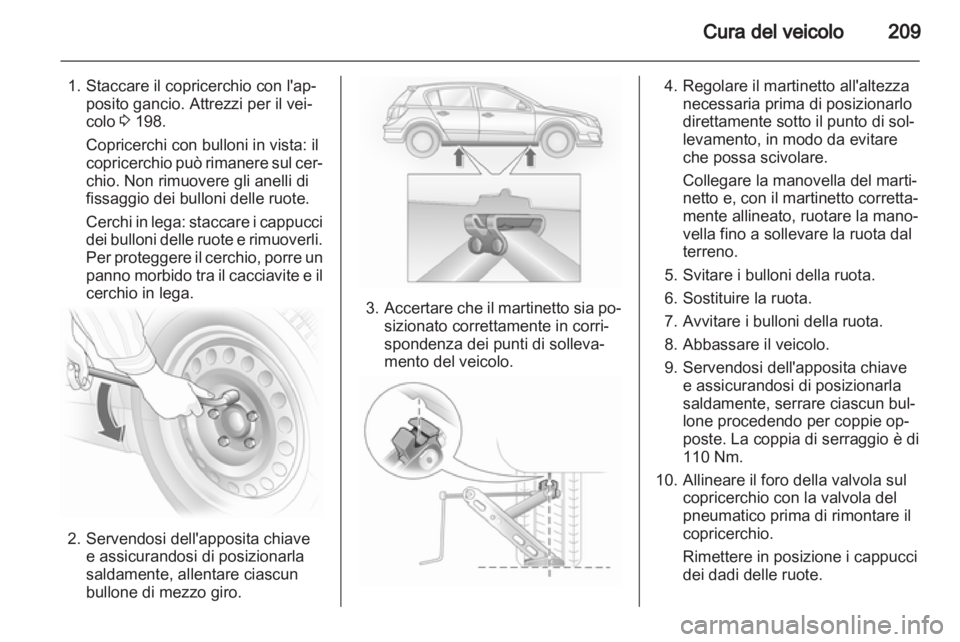 OPEL ASTRA H 2011  Manuale di uso e manutenzione (in Italian) 