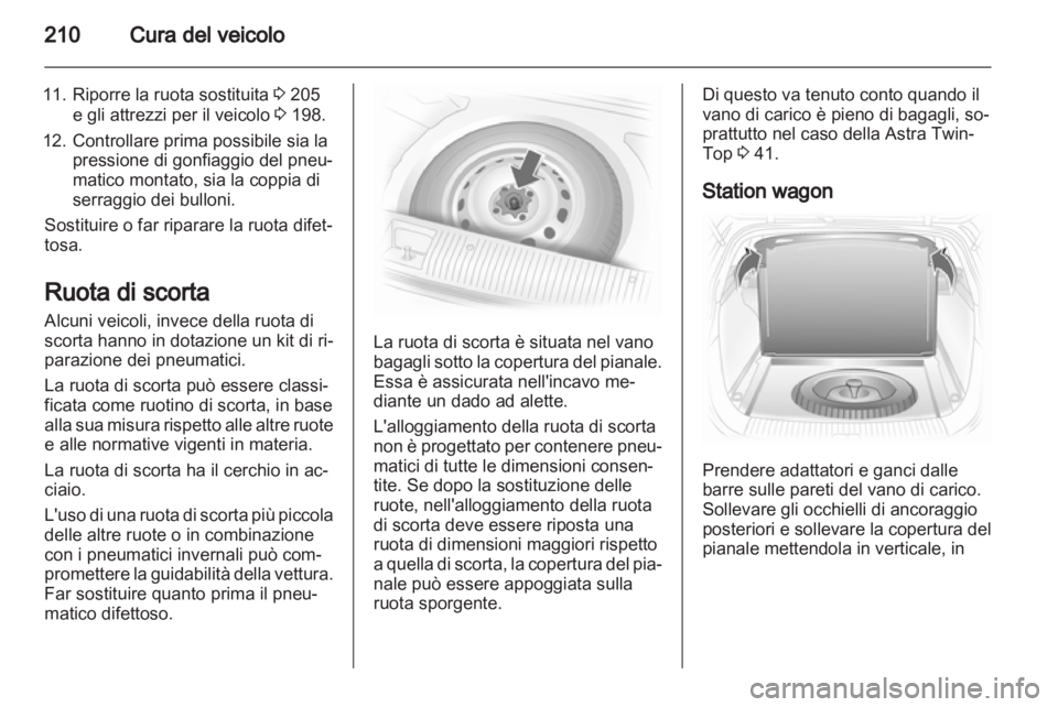 OPEL ASTRA H 2011  Manuale di uso e manutenzione (in Italian) 