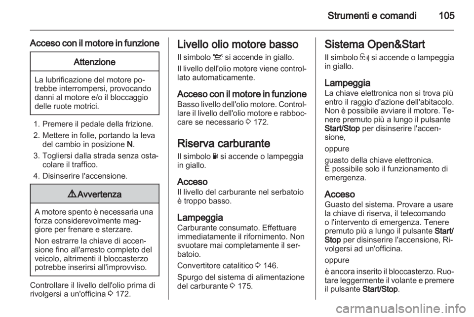 OPEL ASTRA H 2011.5  Manuale di uso e manutenzione (in Italian) 