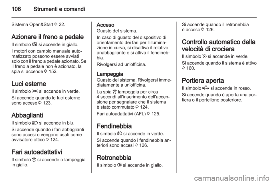 OPEL ASTRA H 2011.5  Manuale di uso e manutenzione (in Italian) 