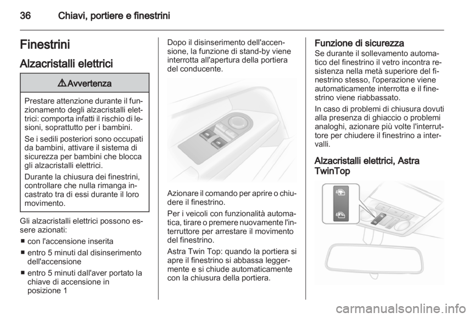 OPEL ASTRA H 2011.5  Manuale di uso e manutenzione (in Italian) 