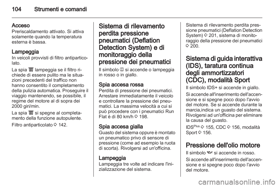 OPEL ASTRA H 2012 Manuale di uso e manutenzione (in Italian) OPEL ASTRA H 2012 Manuale di uso e manutenzione (in Italian)