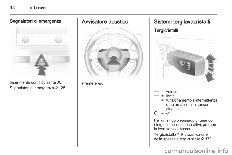 OPEL ASTRA H 2012  Manuale di uso e manutenzione (in Italian) 